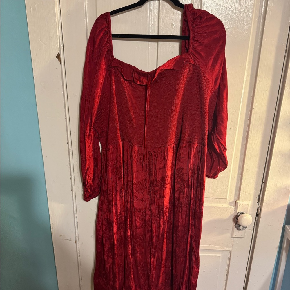 Elegant Red Women's Dress